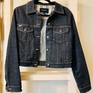 Authentic Burberry Cropped Denim Jacket